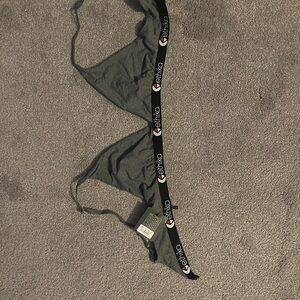 Ethika Gray Bralette with Black Logo Band
